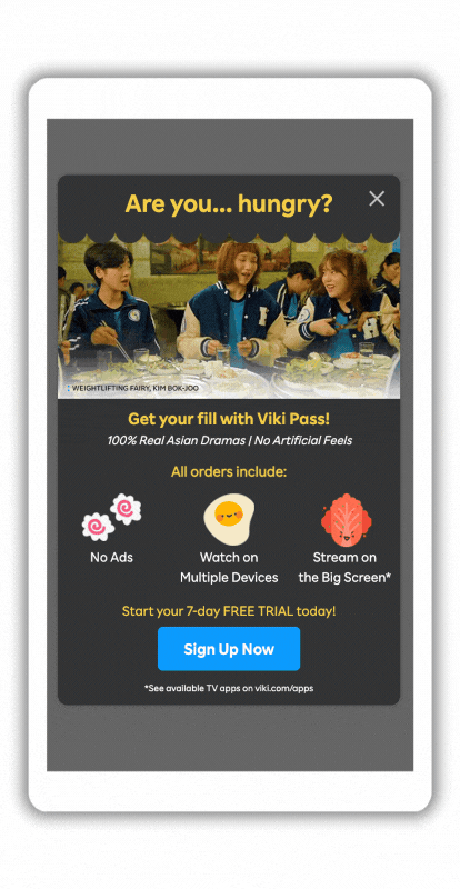 Abandon Series In-App: Food-Themed Benefits